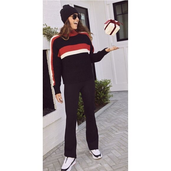 Evereve Womens Libby Ribbed Beanie Red Hat Harriet Isles New - Picture 5 of 5